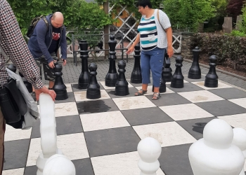 Wspólna gra w szachy.