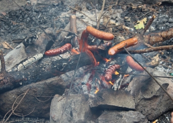 Pieczona kiełbaska.