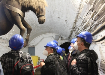 Zwiedzanie kopalni. 