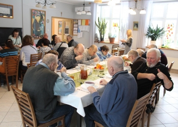 Wspólna wigilia.