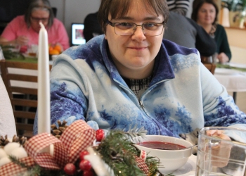 Wspólna wigilia.