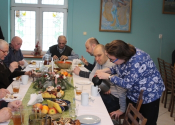 Wspólna wigilia.