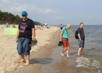 Na plaży.