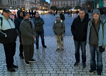 Rynek w Krakowie.