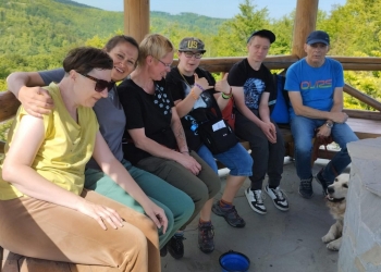 Rekreacja w górach.