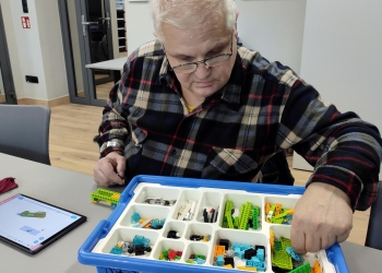 Edukacyjne zajęcia w Książnicy Beskidzkiej.