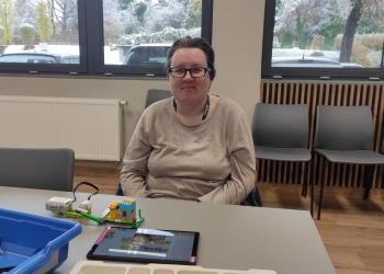 Edukacyjne zajęcia w Książnicy Beskidzkiej.