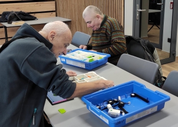 Edukacyjne zajęcia w Książnicy Beskidzkiej.