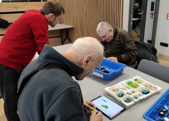 Edukacyjne zajęcia w Książnicy Beskidzkiej.