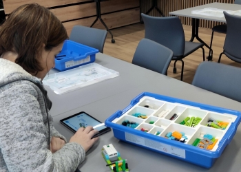 Edukacyjne zajęcia w Książnicy Beskidzkiej.