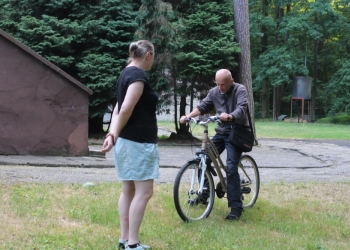 Rekreacja na rowerze.