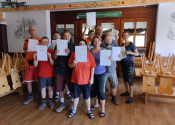 Wspólne zdjęcie uczestników wycieczki.