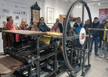 Zwiedzanie wystaw w Muzeum Podhalańskim.