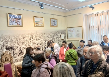 Zwiedzanie wystaw w Muzeum Podhalańskim.