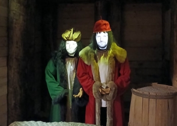 Ekspozycja przedstawiająca kupców soli.