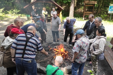 Spacer i kiełbaski.